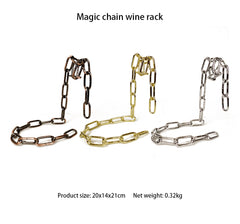 Magic Iron Chain Wine Bottle Holder